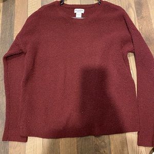 Burgundy long sleeve shirt